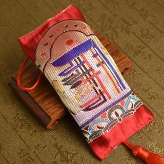 【林真邑】西藏刺繡時輪金剛藏藥香包吊飾(車掛)