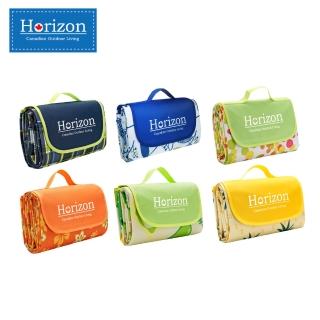 【Horizon 天際線】195x200cm 加大防潮沙灘野餐墊 - 附肩背收納袋(多款任選)
