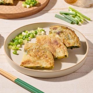 【享吃美味】手工黃金厚片青蔥餅20片組 共4包(750g±5g/包;5片/包)