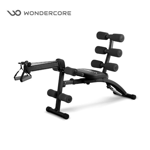【Wonder Core】全能塑體健身機 強化升級版-暗黑色(健腹機/划船機/重訓機)