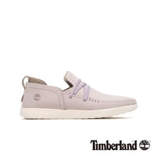 【Timberland】女款淺紫色磨砂革舒適透氣休閒鞋(A1YCVS40)