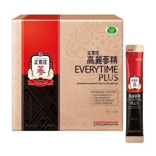 【JUNG KWAN JANG 正官庄】高麗蔘精EVERYTIME PLUS-10mlx30入/盒(調節免疫力/健康食品認證/人蔘/補氣)