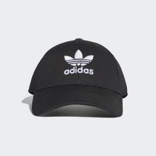 【adidas 愛迪達】老帽 Trefoil Baseball Cap 愛迪達 三葉草 運動休閒 可調帽圍 穿搭 黑 白(EC3603)