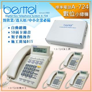 【besttel 倍仕特】錄音型數位系統總機(A-724)