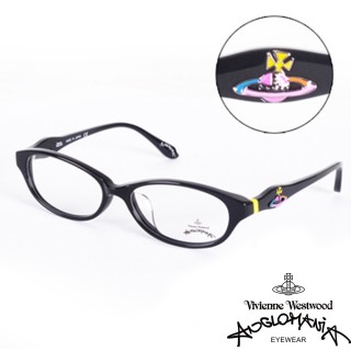 【Vivienne Westwood】ANGLO MANIA系列-英倫龐克土星環光學眼鏡(AN248-01-黑)