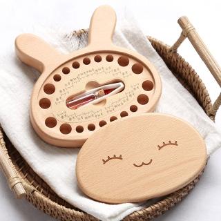 【匠心摯木】初心 優質櫸木 小兔子 兒童 乳牙保存盒  胎毛收藏盒(附贈 胎毛玻璃瓶 小鑷子 填充棉花)