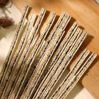 【俽青市集】雙層芝麻鱈魚絲 200gx1包(團購點心、香Ｑ嚼勁)