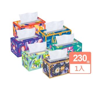 【美國 Kleenex】頂級柔韌盒裝面紙230抽(花色隨機出貨)