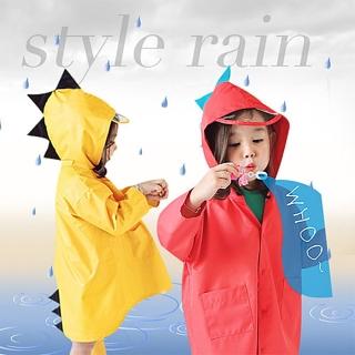 【Baby 童衣】兒童防潑水衣 立體小恐龍造型防風雨衣 88001(共兩色)