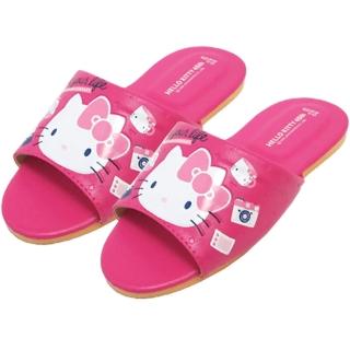 【TDL】HELLO KITTY兒童室內拖鞋鞋子親子鞋桃紅色款18-26公分 KT-5687/KT-9686