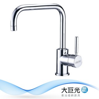 【大巨光】日本陶瓷心鵝頸廚房檯面單槍水龍頭(KD-030)