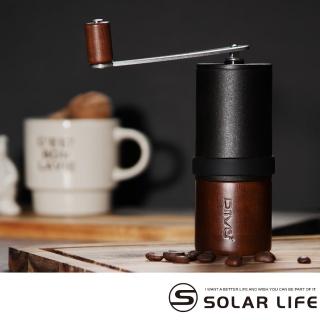 【索樂生活】Driver  精鋼原木多段式迷你磨豆機(手搖磨豆機 咖啡研磨機 原木磨豆器 咖啡磨粉器)