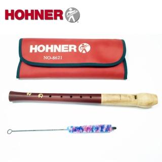 【Hohner 德國品牌】梨木 高音木笛直笛 英式 暗紅色(NO.8621)