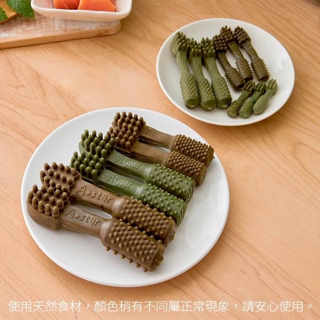 【A star】潔牙骨超大桶裝1900G(狗零食/狗潔牙/寵物潔牙/寵物零食/多效雙頭/螺旋五星/亮白螺旋/高齡犬)