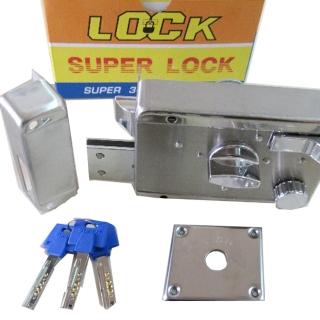 LJ002 BIRD 不鏽鋼四段鎖 白鐵 單開同號（2組一起賣）銅製鎖心(不銹鋼四段鎖 台灣製 門鎖)