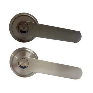 LS-710-1日規水平鎖60mm 浴廁鎖 無鑰匙 水平把手鎖 圓鑰匙(水平把手鎖 圓套盤)