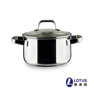 【LOTUS 樂德】倍麗鮮味雙耳湯鍋24cm(各大百貨熱銷中)