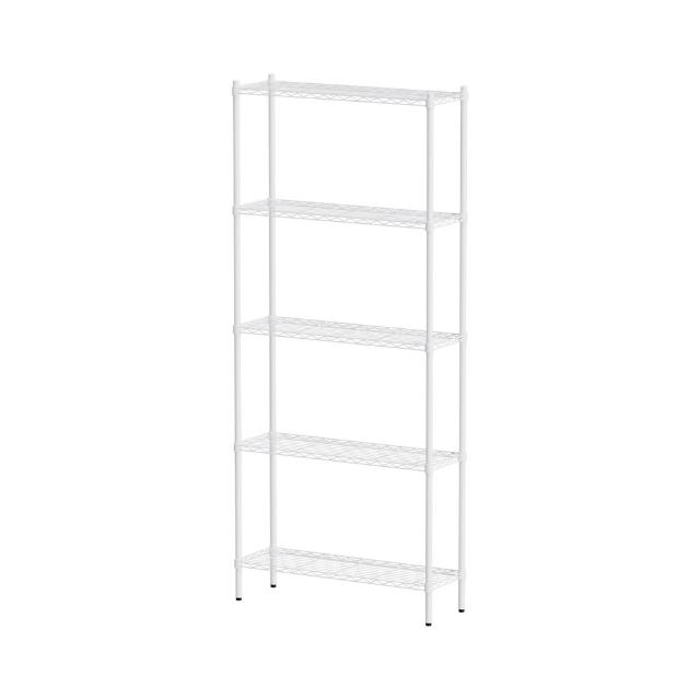 【dayneeds 日需百備】輕型 90x30x210公分烤漆五層架(鐵力士架/收納層架/鞋架/展示架/層架/鐵架)