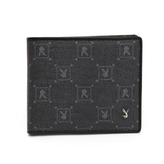 【PLAYBOY】中翻短夾可拆式 evolution系列(灰色)