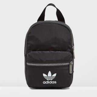 【adidas 愛迪達】BACKPACK MINI 黑色 銀拉鍊 女款 迷你後背包 側背包(ED5869)