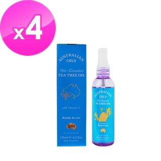 【澳洲G&M-即期良品】茶樹油生物滋潤精油含維他命E-2023年四月到期(125ml/瓶-4 入組)