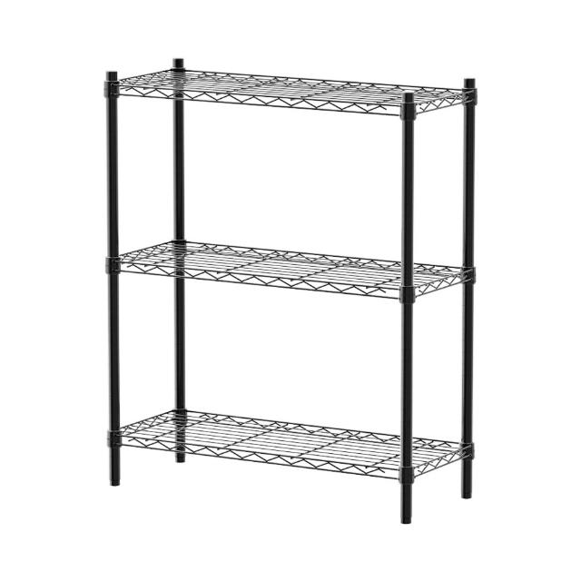 【dayneeds 日需百備】輕型 76x30x90公分烤漆三層架(鐵力士架/收納層架/鞋架/展示架/層架/鐵架)