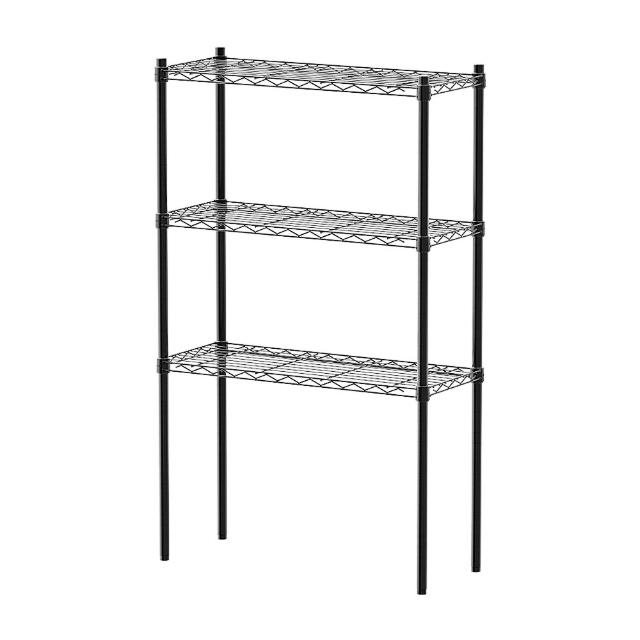 【dayneeds 日需百備】輕型 76x30x120公分烤漆三層架(鐵力士架/收納層架/鞋架/展示架/層架/鐵架)