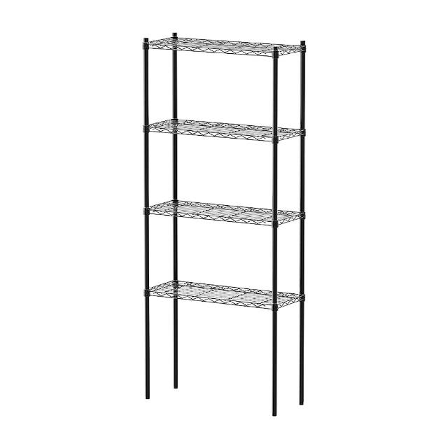 【dayneeds 日需百備】輕型 76x30x180公分烤漆四層架(鐵力士架/收納層架/鞋架/展示架/層架/鐵架)