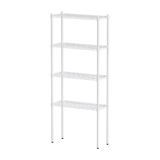 【dayneeds 日需百備】輕型 76x30x180公分烤漆四層架(鐵力士架/收納層架/鞋架/展示架/層架/鐵架)