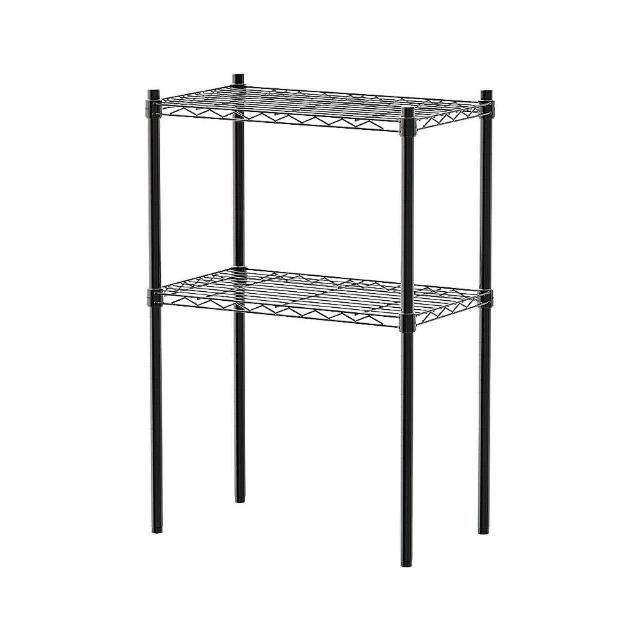 【dayneeds 日需百備】輕型 60x35x90公分二層波浪架 三色可選(鐵力士架/收納層架/鞋架/展示架/層架/鐵架)