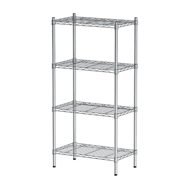 【dayneeds 日需百備】輕型 60x35x120公分 四層波浪架 三色可選(鐵力士架/收納層架/鞋架/展示架/層架/鐵架)