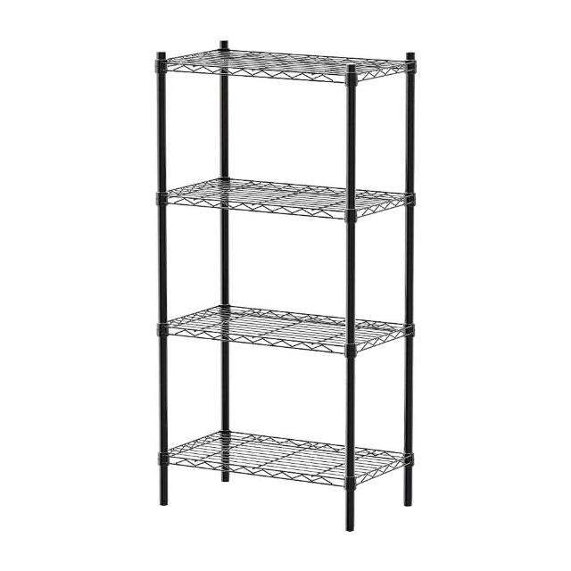 【dayneeds 日需百備】輕型 60x35x120公分 四層波浪架 三色可選(鐵力士架/收納層架/鞋架/展示架/層架/鐵架)