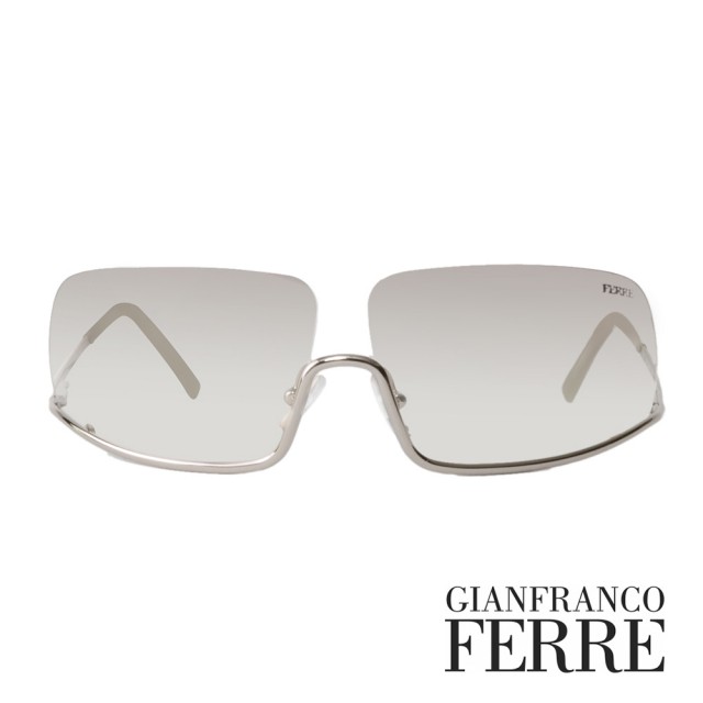 【Gianfranco Ferre】義大利前衛個性造型太陽眼鏡(銀-GF506-05)