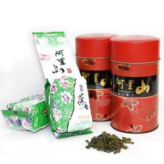 【台灣茗茶】阿里山高山茶150gx2罐(共0.5斤;附提袋)