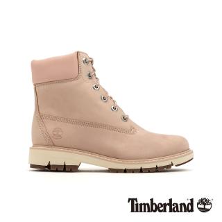 【Timberland】女款淺粉色磨砂革防水六吋靴(A22Q2662)