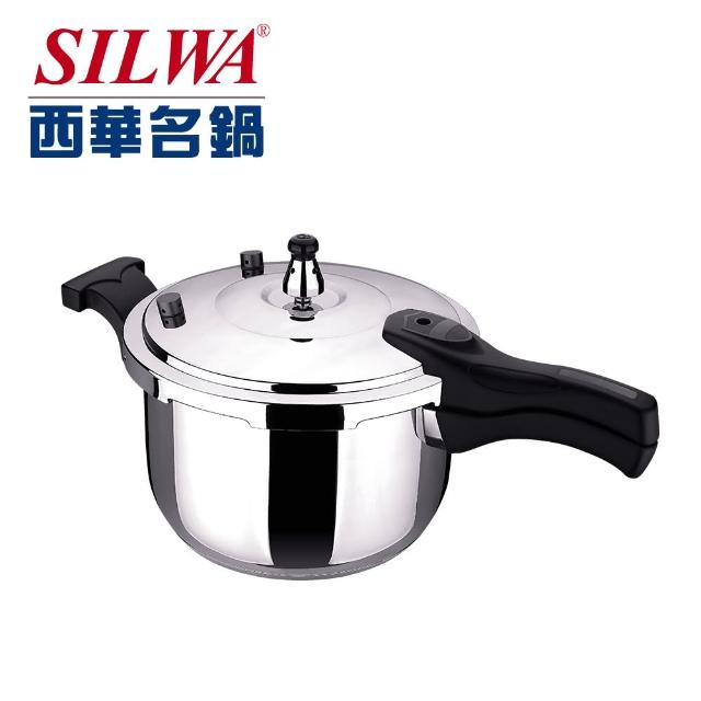 【SILWA 西華】極緻安全快鍋24cm-304不鏽鋼電磁爐適用(★買就送高級不鏽鋼萬用刀)