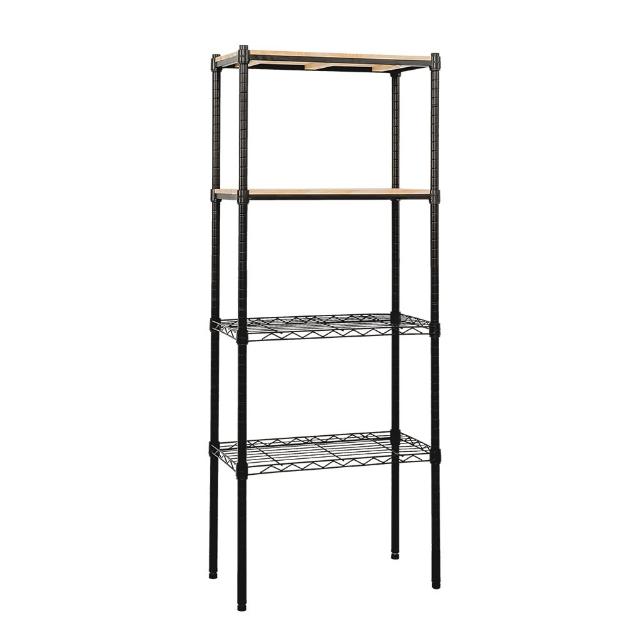 【dayneeds 日需百備】松木 60x30x150公分烤漆四層架 多款可選(木板層架/收納層架/展示架/層架/鐵架)
