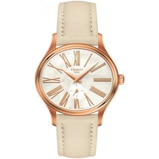 【TISSOT 天梭】Bella Ora 臻時系列羅馬女錶(T1033103611301)