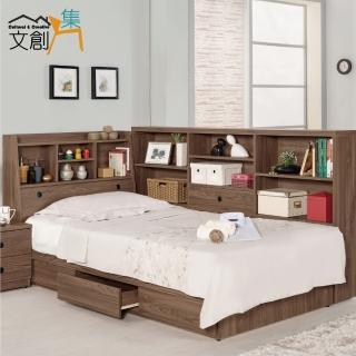 【文創集】布德 時尚3.5尺單人三件式抽屜床台組合(二色可選＋艾柏 抗菌防蹣天絲單人彈簧床墊)