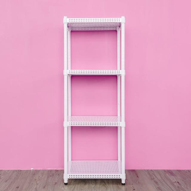 【dayneeds 日需百備】極致美學 45x45x120公分烤漆四層架(沖孔鐵架/收納層架/展示架/層架/鐵架)