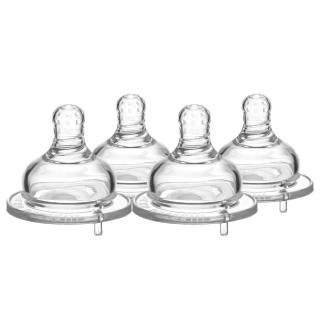 【KU.KU. 酷咕鴨】防脹氣母乳型寬口十字奶嘴XL(4入)