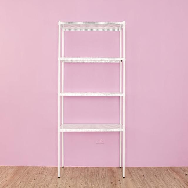 【dayneeds 日需百備】極致美學 90x35x210公分烤漆四層架(沖孔鐵架/收納層架/展示架/層架/鐵架)