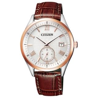 【CITIZEN 星辰】Eco-Drive 光動能系列牛皮男錶(BV1124-14A)