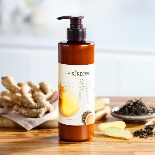 【Hair Recipe】舊品出清! 生薑蘋果/ 生薑清茶 洗髮精/潤髮乳530g 3入(強韌x防斷)