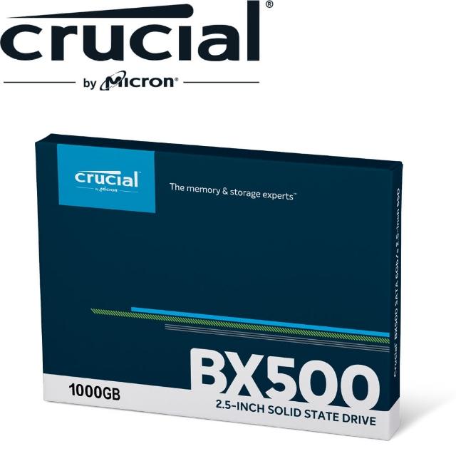 【Crucial 美光】Crucial BX500_1TB SATA TLC 2.5吋固態硬碟(讀：540M/寫：500M)