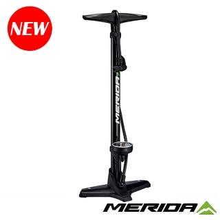 【MERIDA 美利達】立地式打氣筒 聰明嘴160PSI 黑(補胎/自行車/單車)