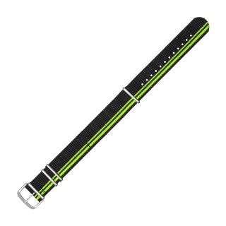【TRASER】Textile_Strap_black green 尼龍織料錶帶#105741(#105460)