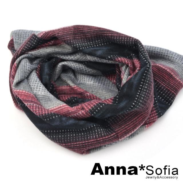 Annasofia 口罩圍脖薄毛帽 旋織中空多ways 層色 黑灰紅色 Momo購物網