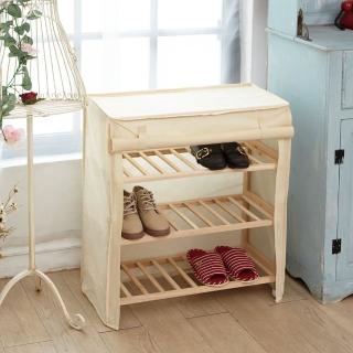 【ikloo 宜酷屋】木質大容量防塵鞋櫃/捲簾鞋櫃