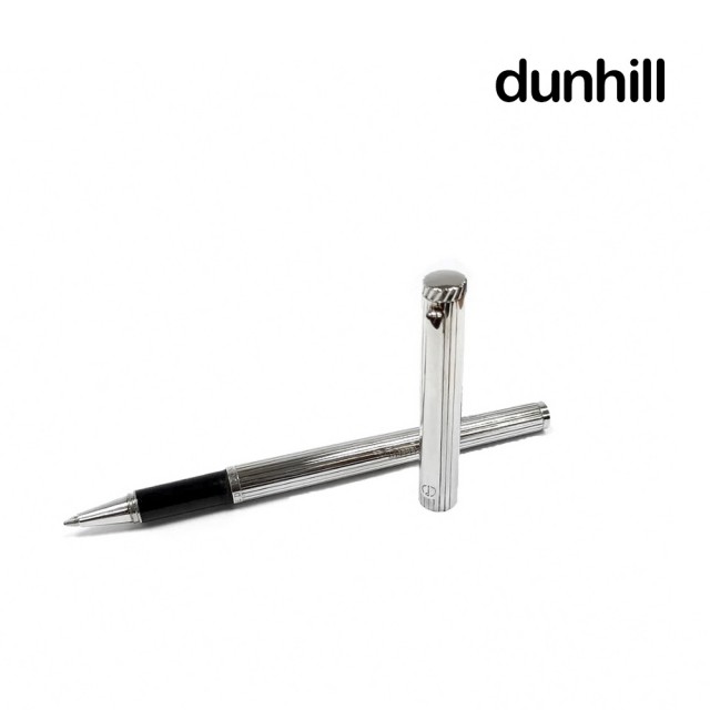 【Dunhill 登喜路】銀直條紋原子筆(NZ3173)